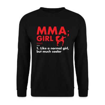 Sport Girl Définition MMA - Sweat-shirt Unisexe - noir - Devant - Alina (178cm) & Michal (187cm)