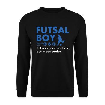 Sport Garçon Définition Futsal - Sweat-shirt Unisexe - noir - Devant - Alina (178cm) & Michal (187cm)