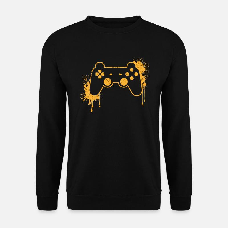 RETRO CONTROLLER en jaune - Sweat-shirt Unisexe - noir