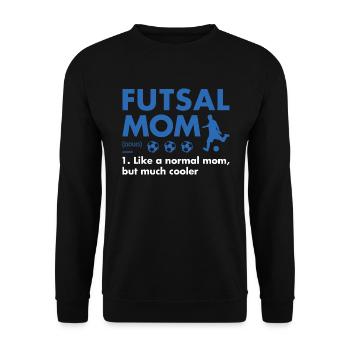 Sport Maman Définition Futsal - Sweat-shirt Unisexe - noir - Devant - Alina (178cm) & Michal (187cm)