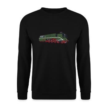 Locomotive à vapeur classe 18201 BR 18 - Sweat-shirt Unisexe - noir - Devant - Alina (178cm) & Michal (187cm)