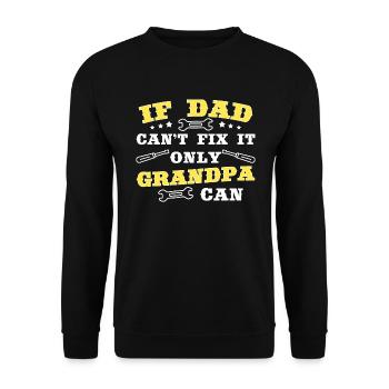 Grand-père Artisan Amateur Idée Cadeau Tournevis - Sweat-shirt Unisexe - noir - Devant - Alina (178cm) & Michal (187cm)