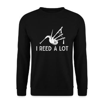 Cornemuse Instrument de musique Cornemuse - Sweat-shirt Unisexe - noir - Devant - Alina (178cm) & Michal (187cm)