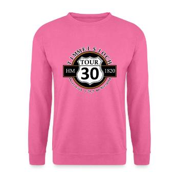 Radtour Rennrad Alpenpass Timmelsjoch - Unisex Pullover - Pink - Vorne
