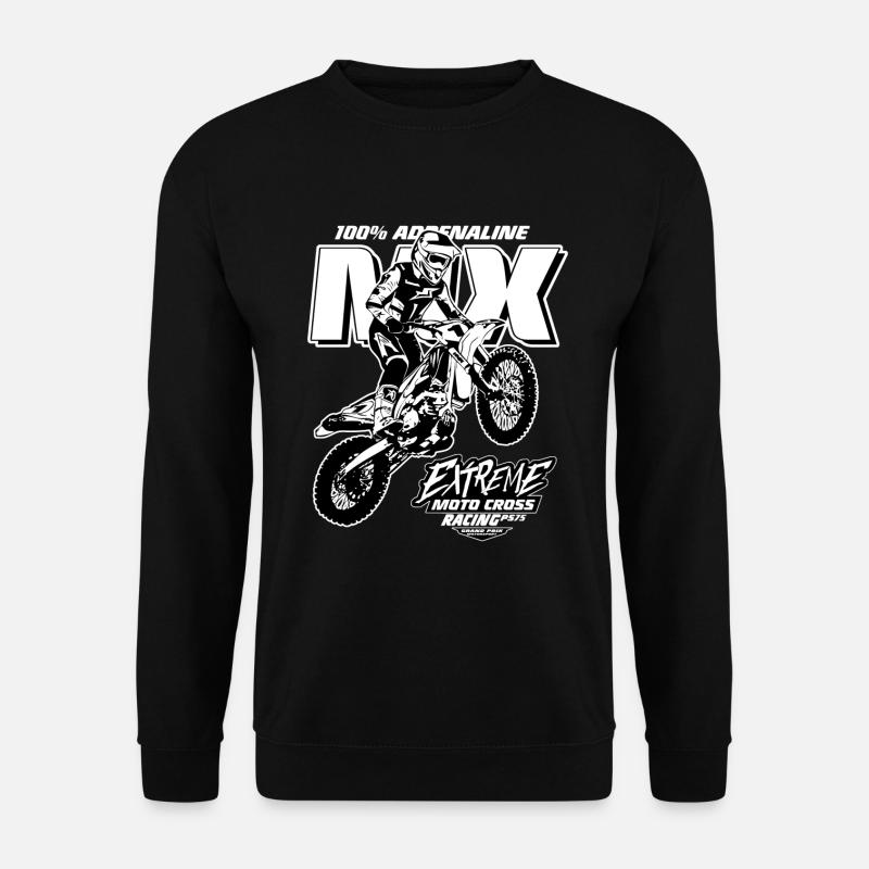 Moto Cross - Motocross - Supercross - MX - SX - Unisex Pullover - Schwarz