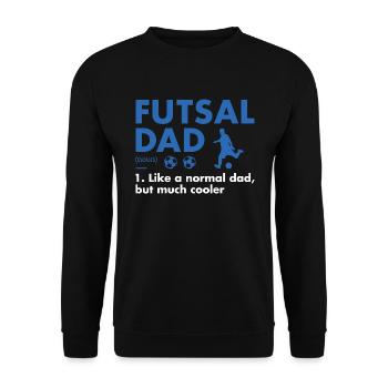 Sport Dad Définition Futsal - Sweat-shirt Unisexe - noir - Devant - Alina (178cm) & Michal (187cm)
