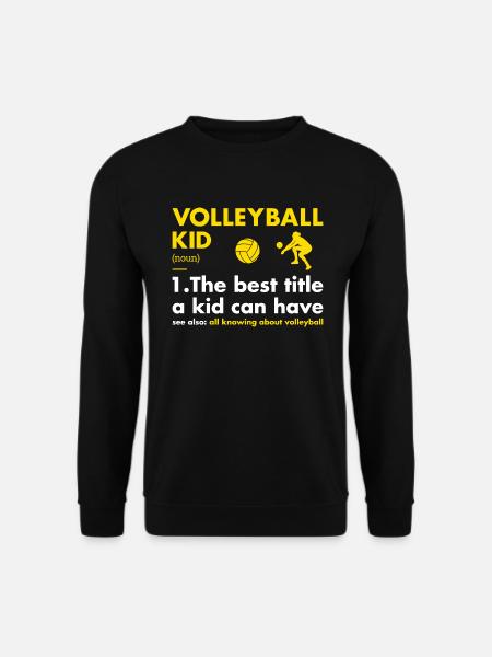 Sport Kid Definition Volleyball - Unisex Pullover - Schwarz