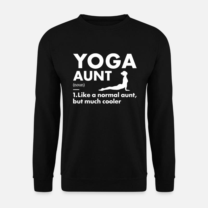 Yogi Aunt Definition Yoga - Unisex Sweatshirt - black