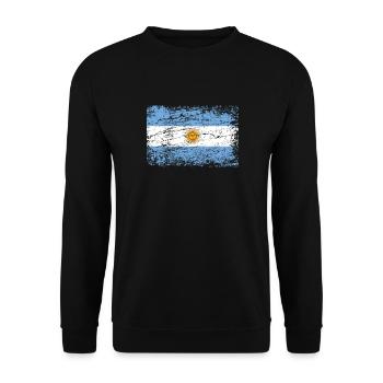 Argentine drapeau drapeau argentin Tango - Sweat-shirt Unisexe - noir - Devant - Alina (178cm) & Michal (187cm)