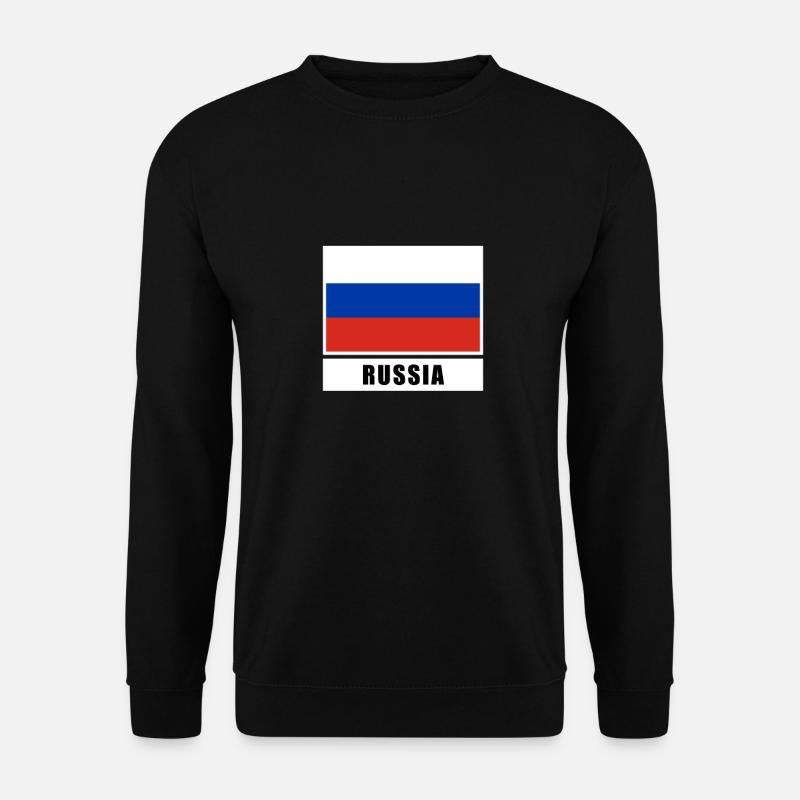 Rusland russisk flag - Unisex sweater - sort