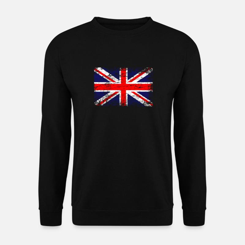 Großbritannien britisch Fahne Flagge UK Union Jack - Unisex Pullover - Schwarz