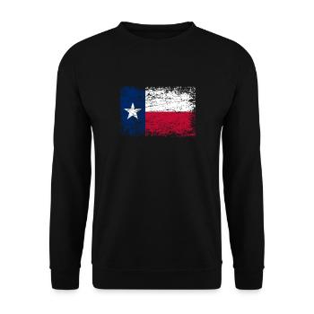 Texas USA drapeau drapeau - Sweat-shirt Unisexe - noir - Devant - Alina (178cm) & Michal (187cm)