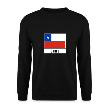 Chile Chilean flag flag - Unisex Sweatshirt - black - Front - Alina (178cm) & Michal (187cm)