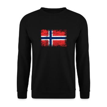 Norvège Drapeau norvégien drapeau - Sweat-shirt Unisexe - noir - Devant - Alina (178cm) & Michal (187cm)