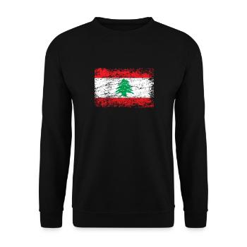 Drapeau libanais drapeau drapeau - Sweat-shirt Unisexe - noir - Devant - Alina (178cm) & Michal (187cm)