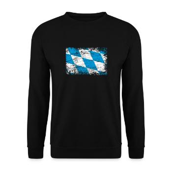 Bavaria Bavarian flag flag - Unisex Sweatshirt - black - Front - Alina (178cm) & Michal (187cm)