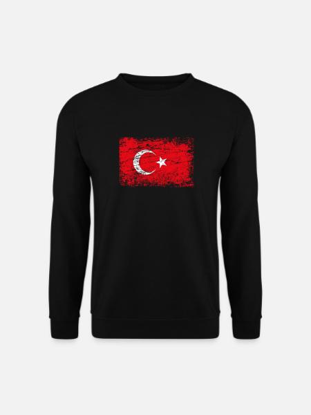 Türkei türkisch Flagge Fahne - Unisex Pullover - Schwarz