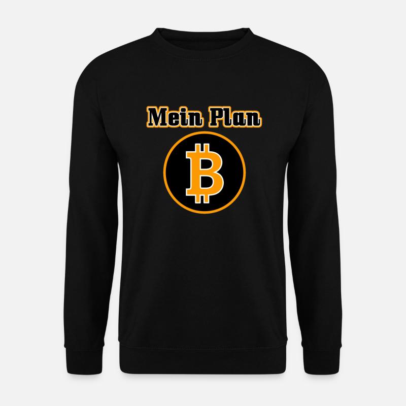 MEIN PLAN B - BITCOIN - BLOCKCHAIN - KRYPTO - Unisex Pullover - Schwarz
