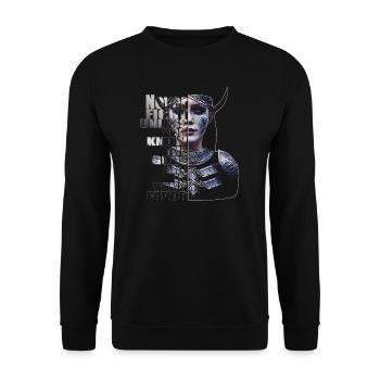 Shield Maiden Viking Warrior Moyen Âge - Sweat-shirt Unisexe - noir - Devant - Alina (178cm) & Michal (187cm)