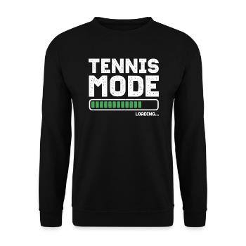 Joueur de tennis Mode Club de tennis Joueur de tennis - Sweat-shirt Unisexe - noir - Devant - Alina (178cm) & Michal (187cm)