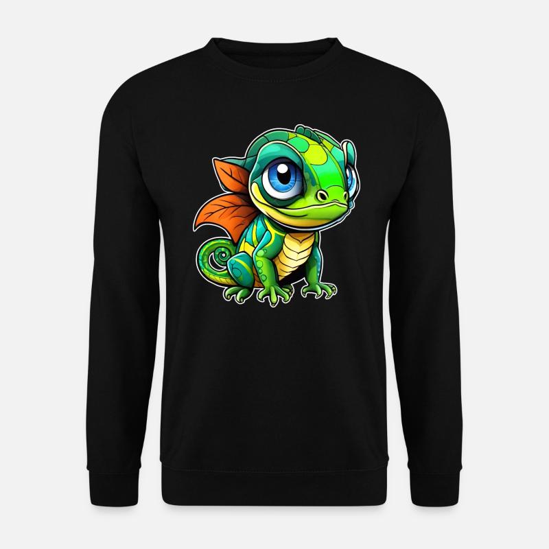 Cute little lizard - Unisex Sweatshirt - black