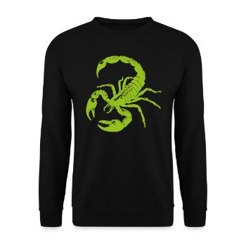 Scorpion, animal, cadeau - Sweat-shirt Unisexe - noir - Devant - Alina (178cm) & Michal (187cm)