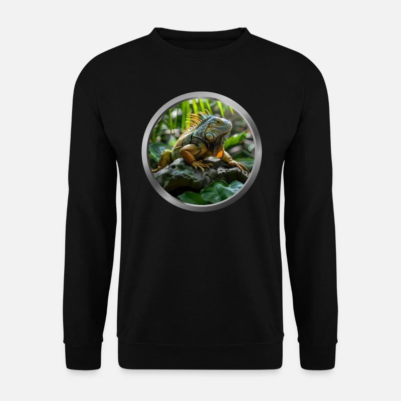 Iguana Animal - 2 - Unisex Sweatshirt - black