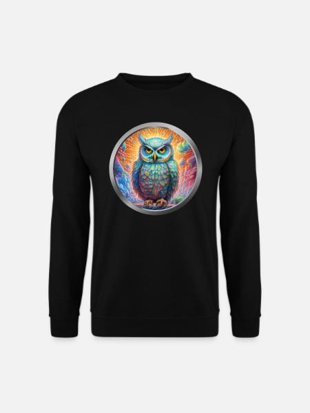 Owl Animal -4 - Unisex Sweatshirt - black