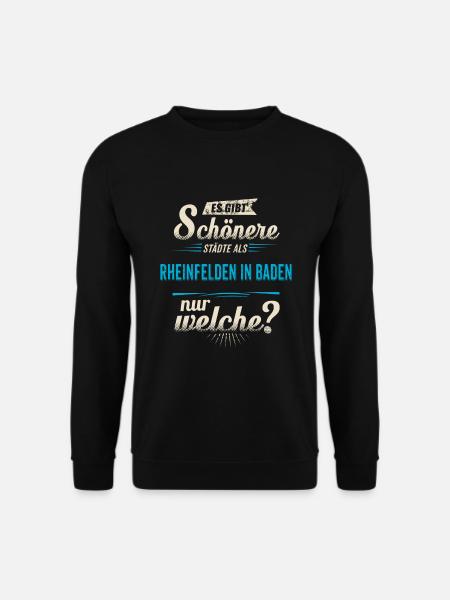 Heimat Stadt - Rheinfelden (Baden) - blau retro - - Unisex Pullover - Schwarz