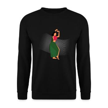 BOLLYWOOD DANCER - Unisex Sweatshirt - black - Front - Alina (178cm) & Michal (187cm)