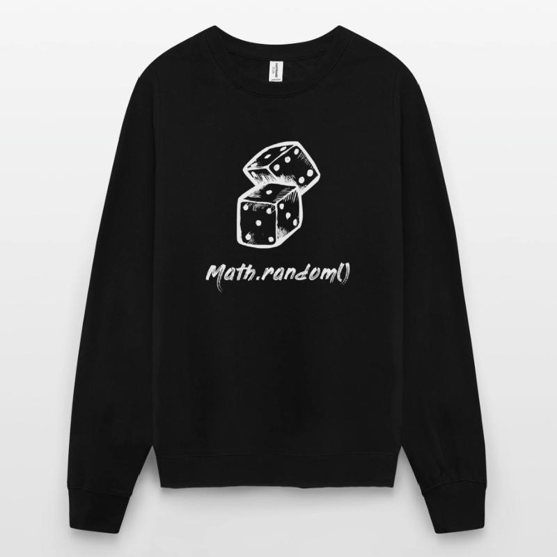 Math.random() #WHITE Unisex Pullover