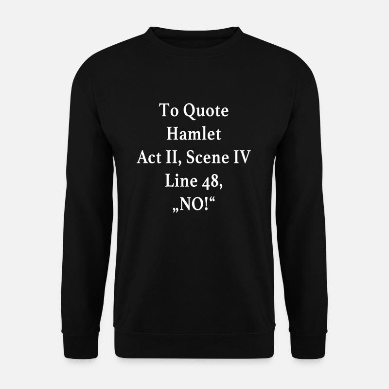 Hamlet Shakespeare - Unisex Pullover - Schwarz