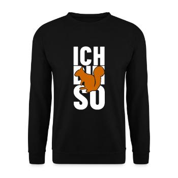 Je suis tellement croissant, tellement croissant - Sweat-shirt Unisexe - noir - Devant - Alina (178cm) & Michal (187cm)
