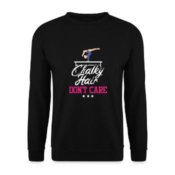 Turnerin Mädchen Chalky Hair Acrobatic Gymnastic Team - Unisex Pullover - Schwarz - Vorne - Alina (178cm) & Michal (187cm)