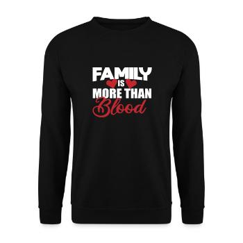 Adoptive Parents Adoption Family Is More Than - Unisex Sweatshirt - black - Front - Alina (178cm) & Michal (187cm)