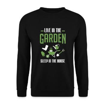Outil de jardinage drôle de jardin de paysage de jardinier - Sweat-shirt Unisexe - noir - Devant - Alina (178cm) & Michal (187cm)