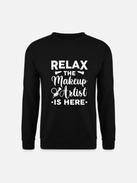 Makeup Artist Funny Beautician Cosmetology Geschenk - Unisex Pullover - Schwarz