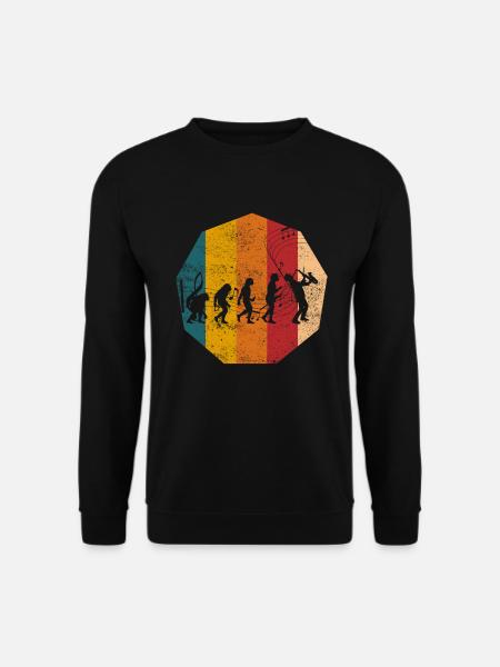 Evolution Saxophoniste Saxophone - Sweat-shirt Unisexe - noir