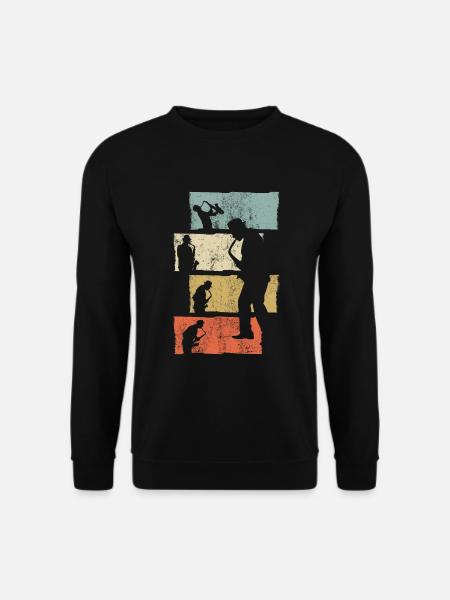Saxophon Geschenk Saxophonist - Unisex Pullover - Schwarz