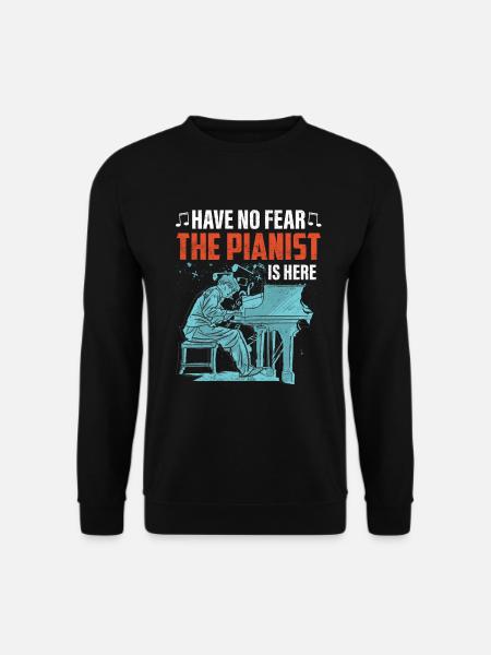 Piano Pianist Geschenk - Unisex sweater - sort