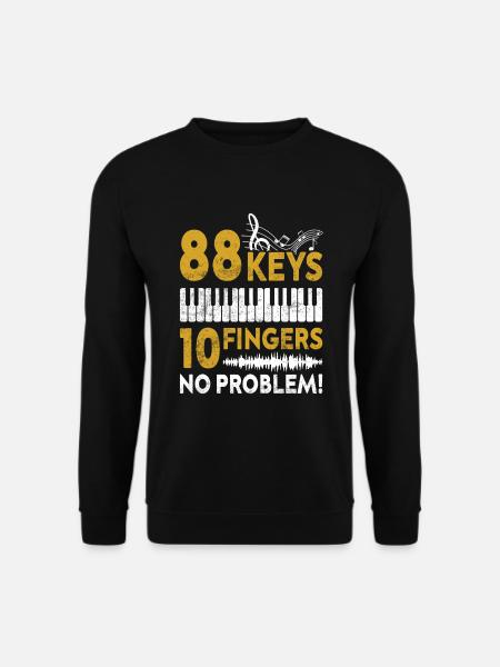 Klavier Piano Pianist - Unisex Pullover - Schwarz