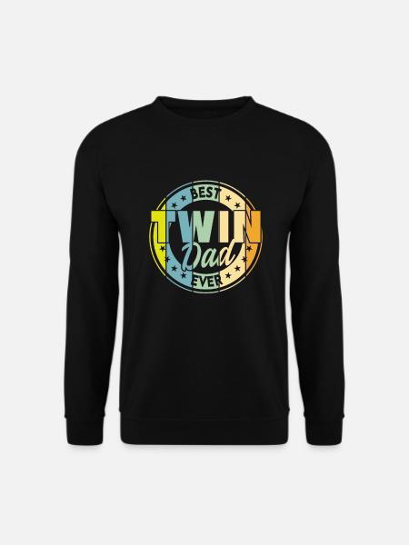 Papa père de jumeaux parapana - Sweat-shirt Unisexe - noir