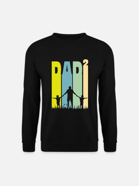 Far til to børn Far - Unisex sweater - sort