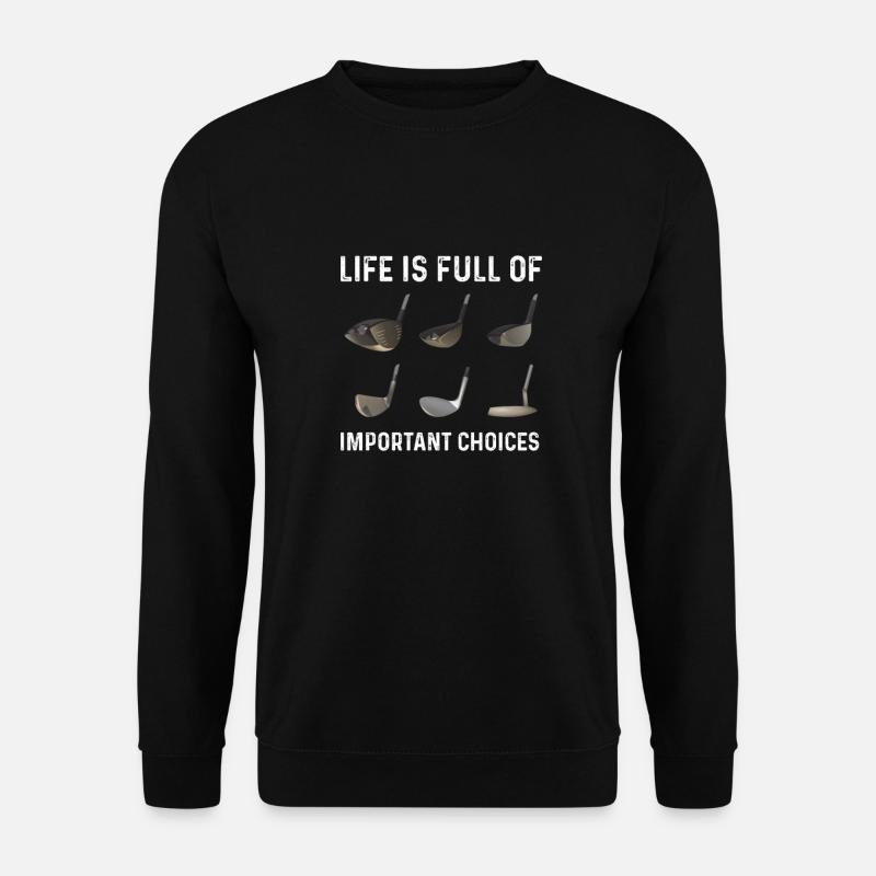Golfschläger Golf Golfen - Unisex Pullover - Schwarz