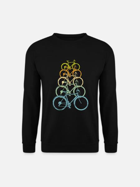 Retro Fahrrad Motiv Fahrradmotiv - Unisex Pullover - Schwarz