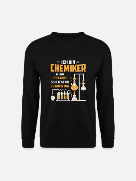 Chemiker Witz Chemie Labor - Unisex Pullover - Schwarz