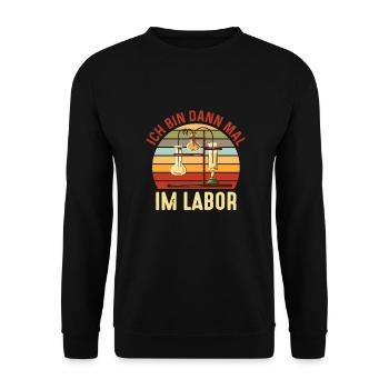 Chemiker Chemie Labor - Unisex Pullover - Schwarz - Vorne - Alina (178cm) & Michal (187cm)