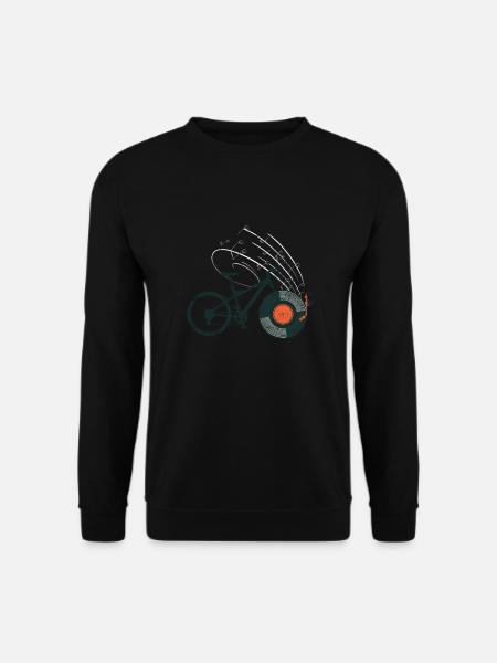 Disque de vélo vintage - Sweat-shirt Unisexe - noir