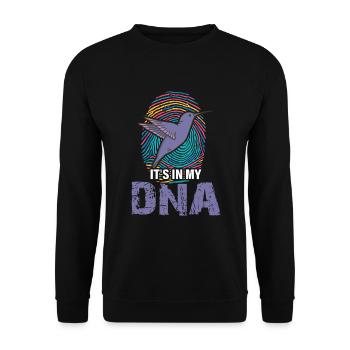 Vögel Beobachten Vogel Kolibri - Unisex Pullover - Schwarz - Vorne - Alina (178cm) & Michal (187cm)