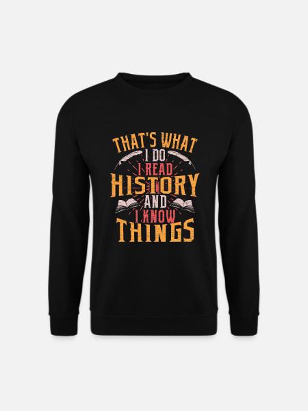 Lehrer Geschichte Geschenk - Unisex Pullover - Schwarz